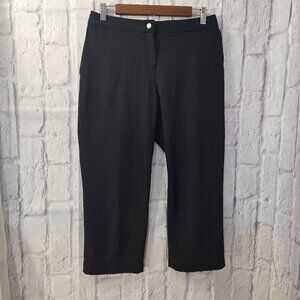Zenergy by Chico's Size 0 (Small) Black Cropped Capri Active Trouser Pants
